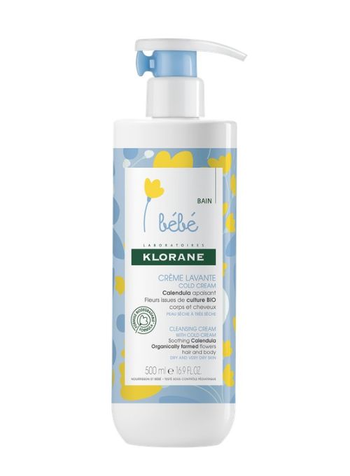 CREMA LIMPIADORA KLORANE BEBE CALENDULA CON COLD CREAM 500ML