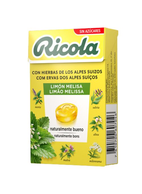 CARAMELOS RICOLA SIN AZUCAR 50G LIMON
