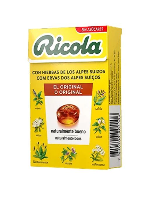 CARAMELOS RICOLA SIN AZUCAR 50G HIERBAS SUIZAS