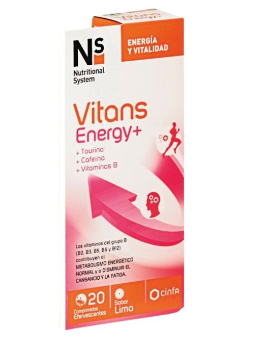 COMPLEMENTO VITAMINICO VITANS ENERGY+ 20 COMPRIMIDOS ESFERVESCENTES