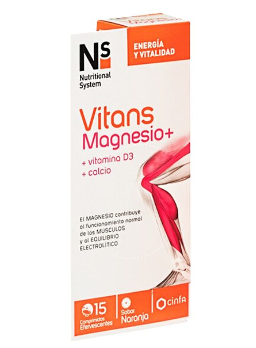 COMPLEMENTO VITAMINICO NS VITANS MAGNESIO+ 15 COMP EFERVESCENTES