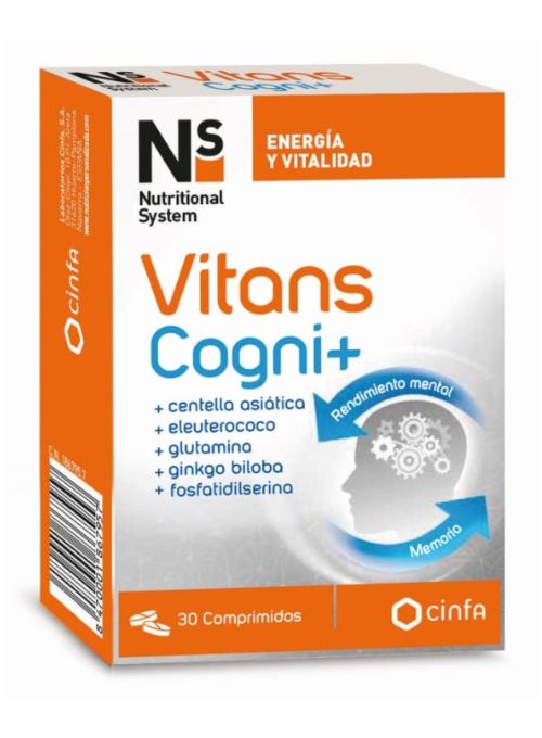 COMPLEMENTO VITAMINICO PARA MEMORIA NS VITANS COGNI+ 30 COMPRIMIDOS
