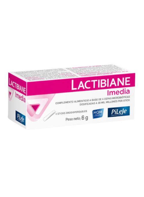 PROBIOTICO PILEJE LACTIBIANE IMEDIA 4 STICKS ORODISPENSABLES