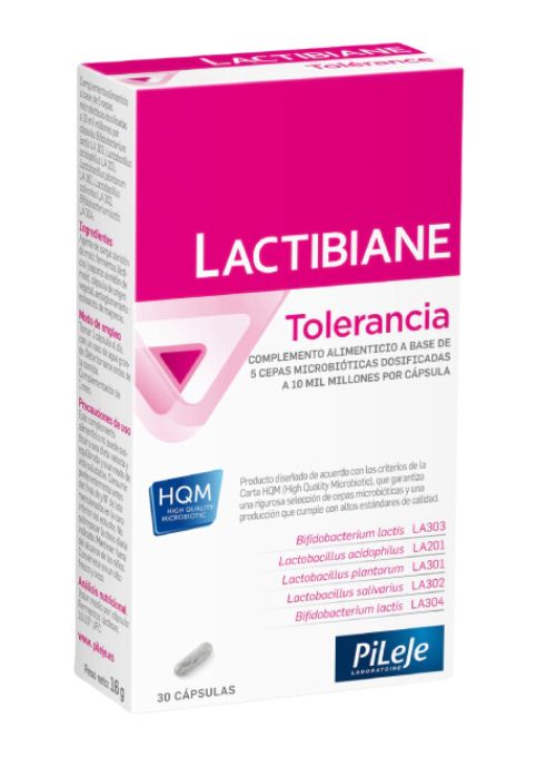 PROBIOTICO PILEJE LACTIBIANE TOLERANCE 30 CAPSULAS