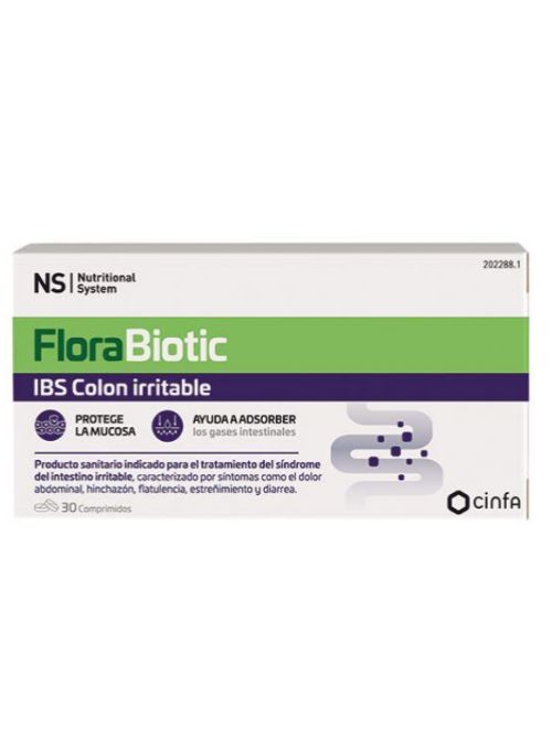 PROBIOTICO NS FLORABIOTIC IBS COLON IRRITABLE 30 COMPRIMIDOS