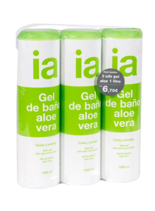 GEL DE DUCHA INTERAPOTHEK ALOE VERA 3X1000ML
