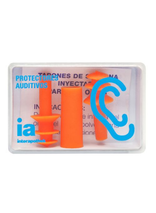 TAPONES DE OIDO INTERAPOTHEK SILICONA ADULTOS (AGUA) 2UDS
