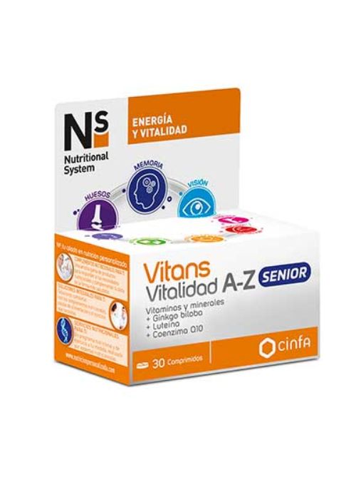 COMPLEMENTO VITAMINICO NS VITANS VITALIDAD A-Z SENIOR 30COMP