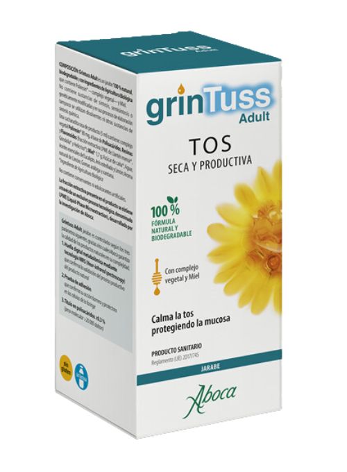 JARABE PARA TOS SECA/PRODUCTIVA ABOCA GRINTUSS JARABE ADULTOS 180ML