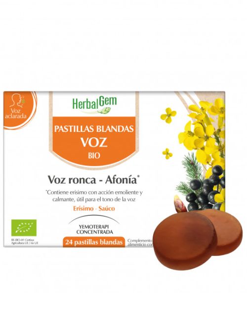 PASTILLAS BLANDAS PARA AFONIA HERBALGEM 24 PASTILLAS
