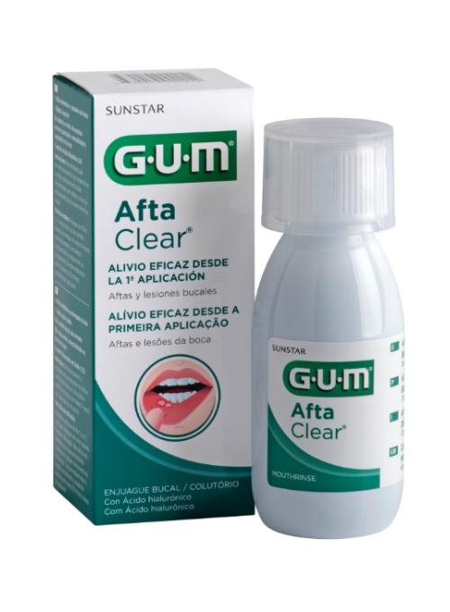 COLUTORIO PARA AFTAS GUM AFTACLEAR 120ML