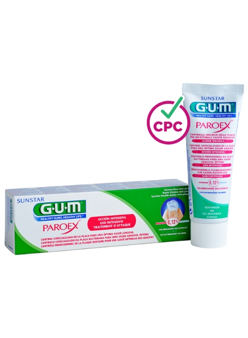 GEL DENTAL GUM PAROEX CLORHEXIDINA 0,12%+CPC 75ML