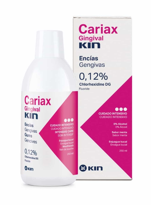 COLUTORIO ENCIAS KIN CARIAX GINGIVAL CLORHEXIDINA 0,12% 500ML