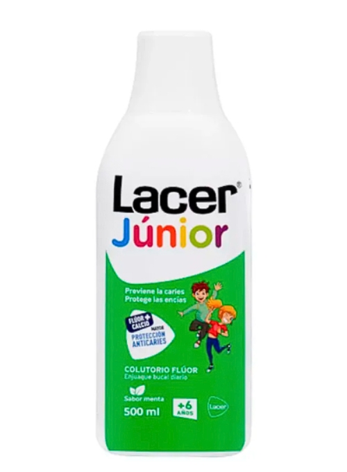 COLUTORIO LACER JUNIOR FLUOR DIARIO MENTA 500ML
