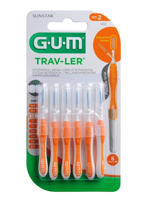 INTERDENTALES GUM TRAV-LER 0.9MM 6 UDS