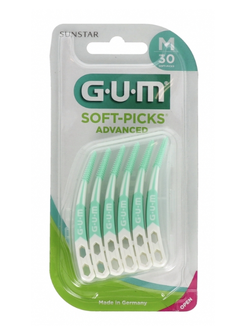 INTERDENTALES GUM SOFT PICKS ADVANCED M 30 UDS