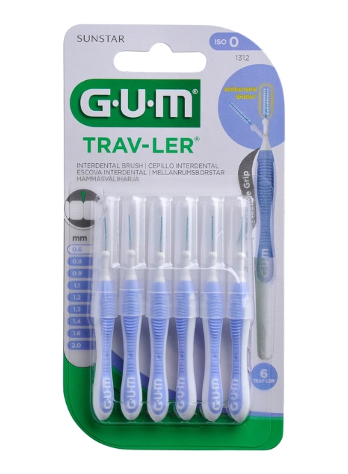 INTERDENTALES GUM TRAV-LER 0.6MM 6 UDS