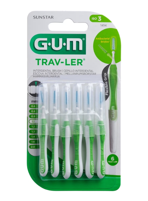 INTERDENTALES GUM TRAV-LER 1.1MM 6 UDS