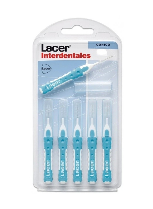 INTERDENTALES LACER RECTO CONICO 0.8MM 6 UDS