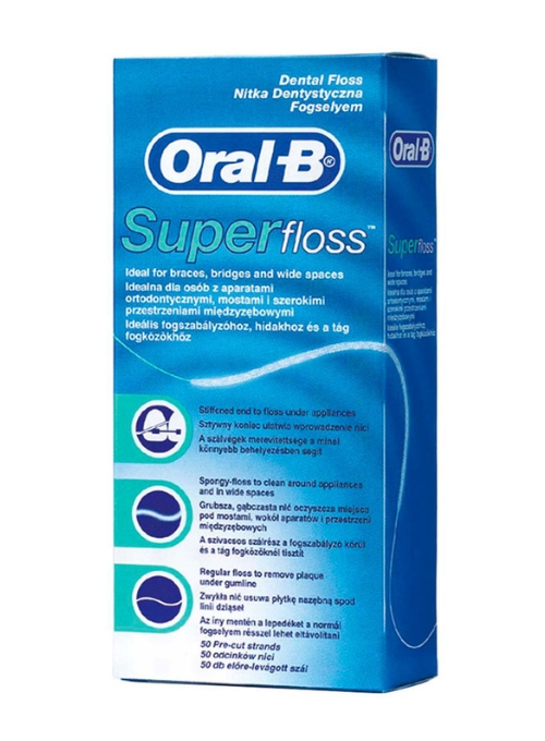 HILO DENTAL ORAL-B SUPER FLOSS 50 UDS