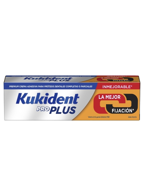 CREMA ADHESIVA DE PROTESIS KUKIDENT PRO DOBLE ACCION 40 GR