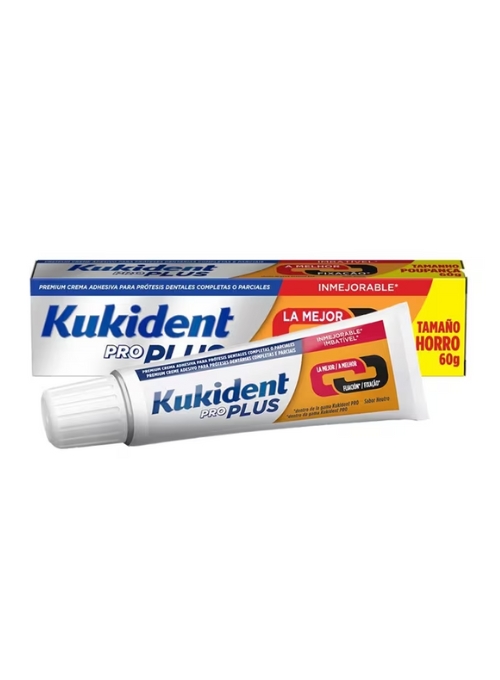 CREMA ADHESIVA DE PROTESIS KUKIDENT PRO DOBLE ACCION 60G