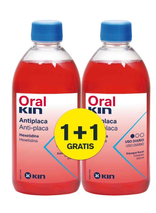 COLUTORIO USO DIARIO KIN ORALKIN ZERO PACK 2X500ML