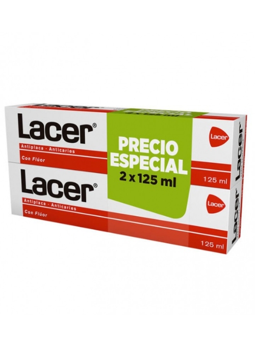 PASTA DENTIFRICA USO DIARIO LACER 2X125ML