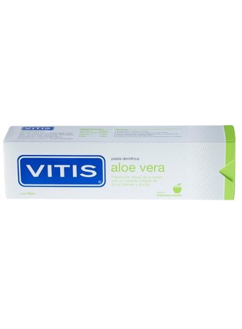 PASTA DENTIFRICA USO DIARIO VITIS ALOE VERA SABOR MANZANA 100ML
